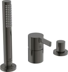 1GATS Mengkraan badrand voor vulling via overloop joy Ideal Standard brushed gun metal