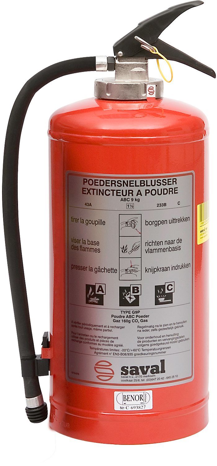Blustoestel met abc poeder Benor G9P 9KG werf