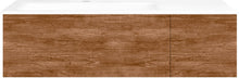 ONDERBOUW COFFEE 2 LADES 110 TEAKHOUT DECOR KANEEL +WASTAFEL LINKS PORSELEIN WIT
