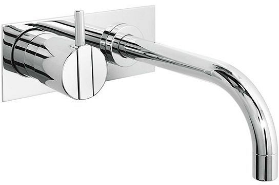 1GREEPSMENGKRAAN LAVABO MUUR VOLA 160MM GREEP LINKS MET AFDEKPLAAT CHROOM
