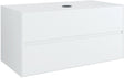 Onderbouw 2LADES+TABLET voor opbouwlavabo centraal tenso 90CM zonder kraangat wit