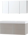 MEUBEL PURO SOLO GRIJS ASYMMETRISCH 140 RECHTS SOLID PURO SPIEGELKAST