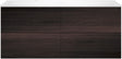 SOUS MEUBLE COFFEE 4 TIROIRS 140 CHENE DECOR MOKKA+LAVABO GAUCHE BLANC MAT