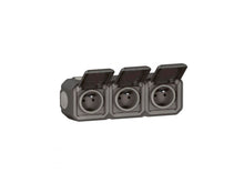 Legrand 3V Plexo driedubbel horizontaal stopcontact zwart