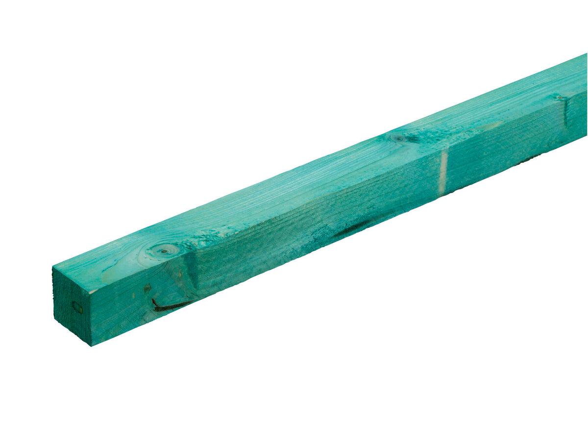 Gedrenkt hout +/- 47x47 mm +/- 3,0m