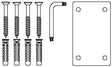 SET DE FIXATION POUR SIEGE PLUS PRESSALIT BRIQUE PLEINE
