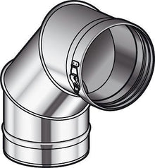 INOX ENKELW BOCHT 90° CONDENSOR POUJOULAT 150MM