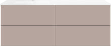 ONDERBOUW COFFEE 4 LADES 160 MAT BASALTGRIJS+WASTAFEL LINKS MAT WIT