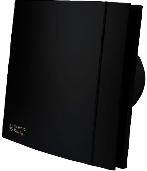 BADKAMERVENTILATOR + TIMER SILENT-100 CRZ BLACK DESIGN S&P