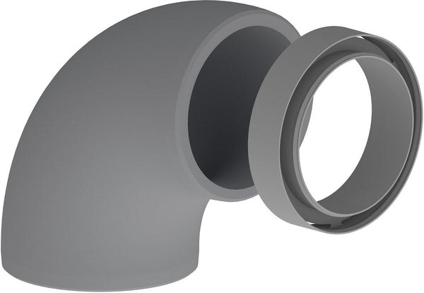 Geisoleerde bocht+koppeling d-ventilatie 160MM 90° EPS