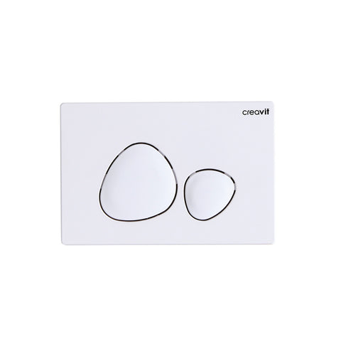 Creavit Spa WC Bedieningsplaat 2-volumespoeling Chroom mat, bedieningsplaten — SKU MB-15625-18703, EAN 8698531142591