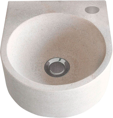 HANDENWASSER LUNA PLUS MET OPHANGING+KREPINE L25D28H10 BRANCO DE MOS KRAANGAT RECHTS