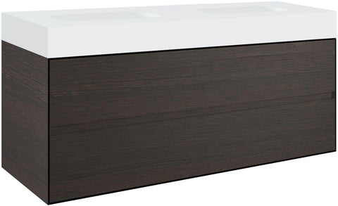 Onderbouw 2LADES voor tablet puro 2 lavabos tenso 140CM wenge
