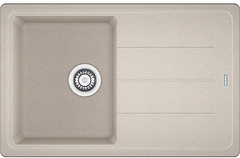 Inbouw spoeltafel basis Franke 1 bak+verlek 78X50 champagne