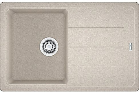 Inbouw spoeltafel basis Franke 1 bak+verlek 78X50 champagne