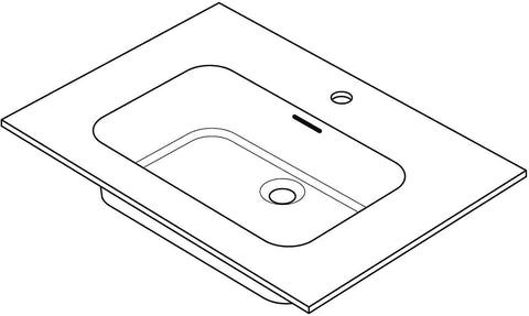 Tablet combo/molto/puro 70X50CM kunstmarmer wit