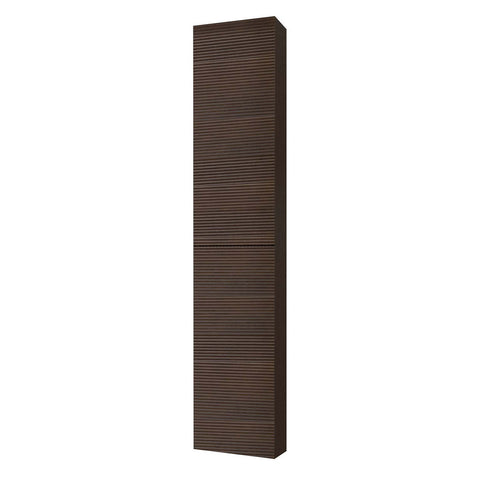 Kolomkast hoge kast 160x35x35cm Donkere Greeploos Softclose Omkeerbaar multiplex essenfineer - Bruin, badkamer hoge kasten — SKU MB-26865-30392, EAN 5404029123309
