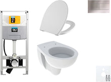WALLFIX OLI WC SUSPENDU BASTIA D600 SOFTCLOSE + LIFT-OFF SLIM INOX