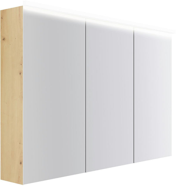 Spiegelkast COFFEE 3 deuren 1200MM 4250K eiken Decor urban