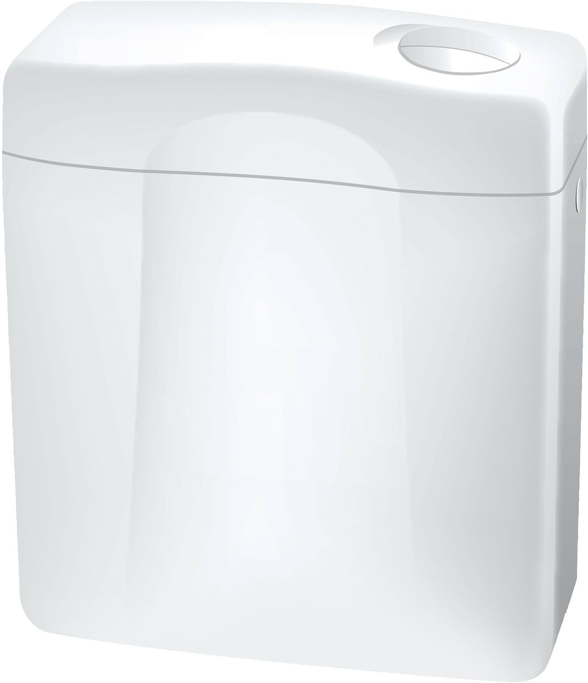 Jachtbak F3000 voor monobloc dubbele toets wit, inbouwreservoirs — SKU DESCO-66031