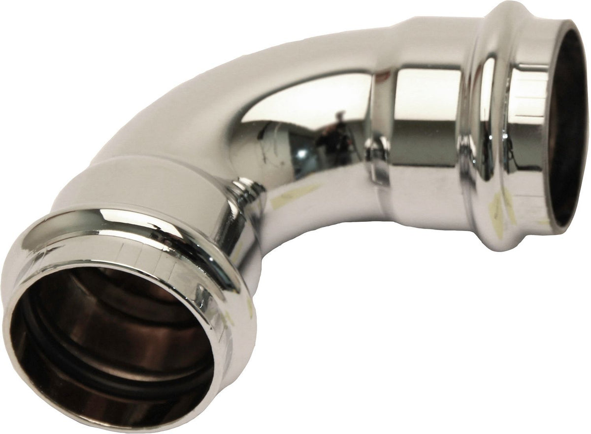 Chroom afvoerbocht ff 32MM 90° Viega