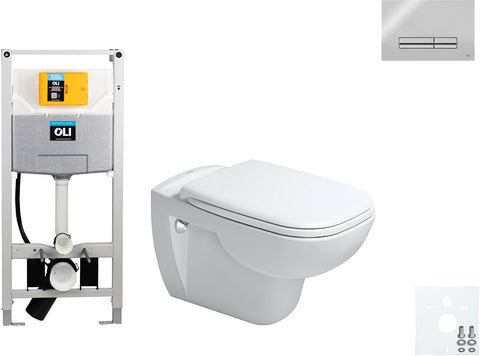 WALLFIX OLI HANGWC D-CODE DURAVIT CODE SOFT-CLOSE GLAM BLINKEND CHROOM