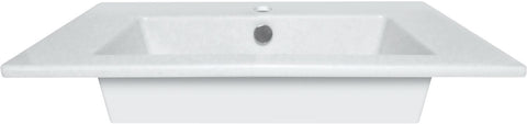 Tablet combo 1 lavabo z.overloop 70CM solidstone