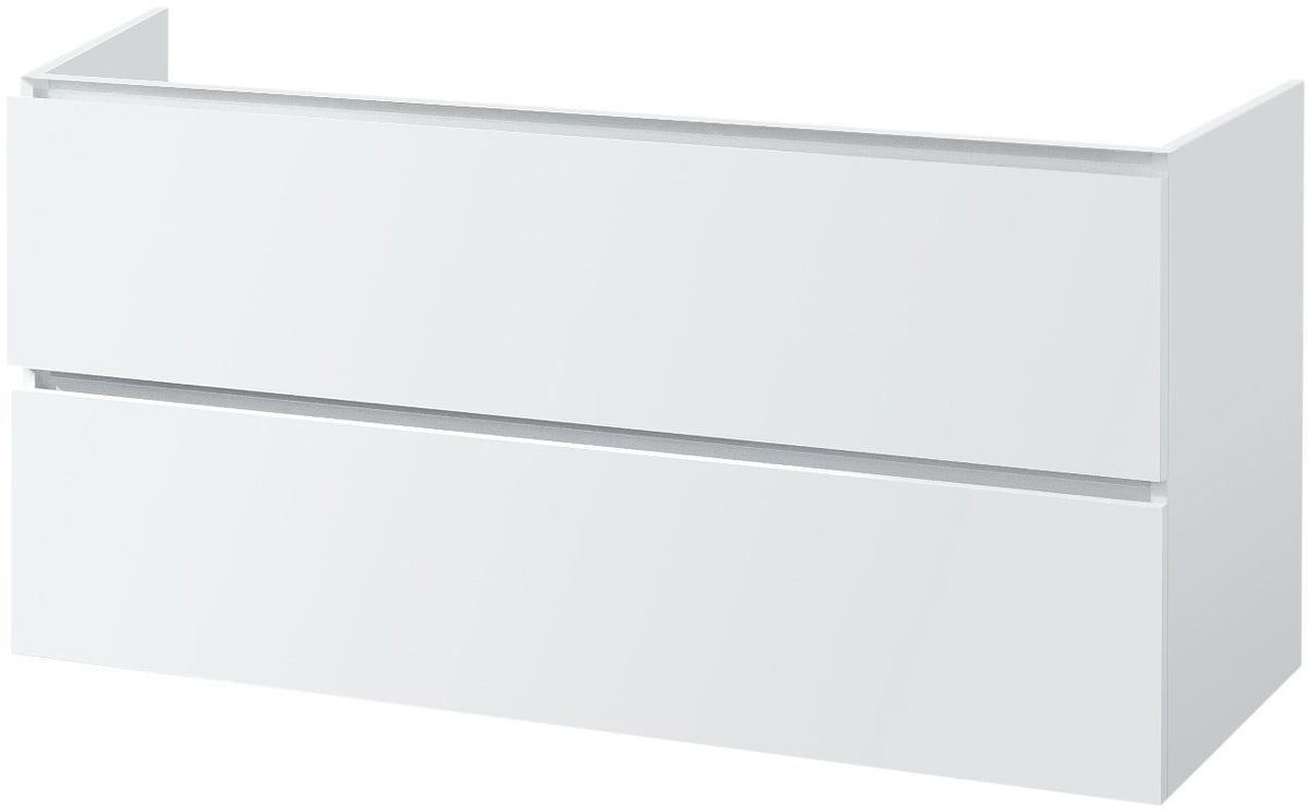 Onderbouw 2 lades Ice 120CM wit, badkamermeubelen — SKU DESCO-180522
