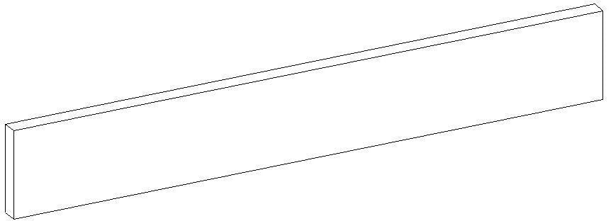 Verhoogde achterwand voor bovenste lade Molto 70CM zonder bevestigingen Antraciet