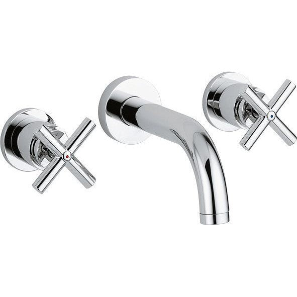 3GATS Inbouw lavabomengkraan quattro bek 255MM chroom