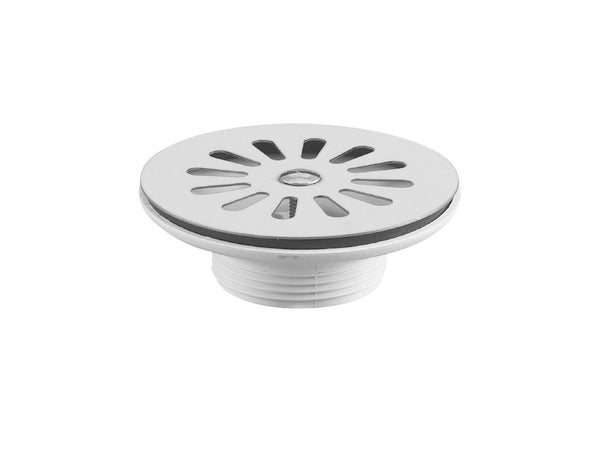Saninstal afvoerplug met rooster 6/4" 80mm