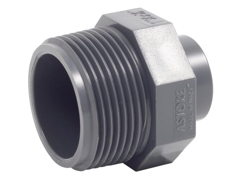 verloopmof PVC 5/4" M x 1" F