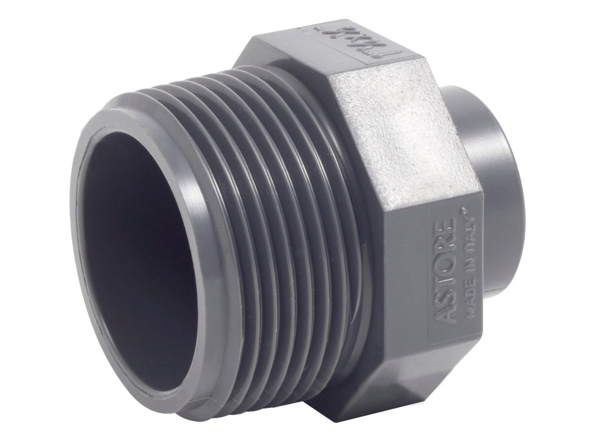 verloopmof PVC 6/4" M x 1" F