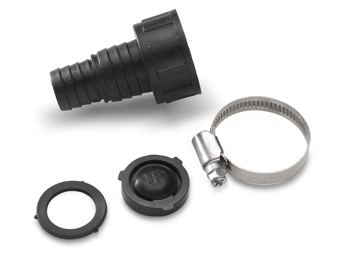 Karcher connector 3/4" en 1" afvoerslang met terugslagklep