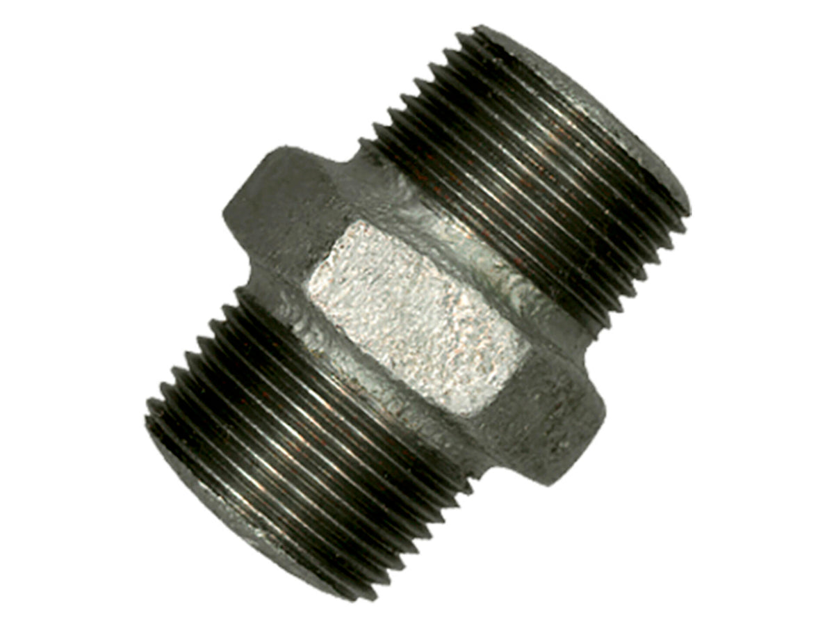 Saninstal dubbele nippel MM 4/4" galva
