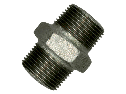 Saninstal dubbele nippel MM 4/4" galva