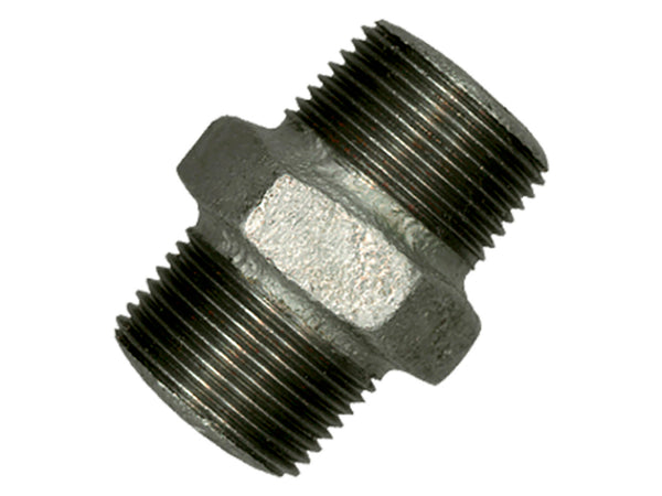 Saninstal dubbele nippel MM 4/4" galva