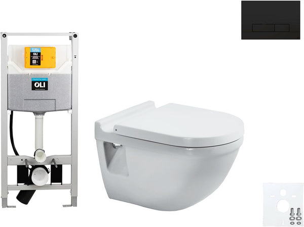 WALLFIX OLI HANGWC STARCK 3 DURAVIT GLAM MAT ZWART