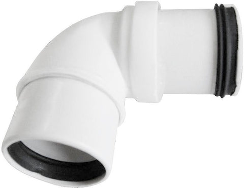 Elleboog voor sifon Pp wit 40-32MM Mf
