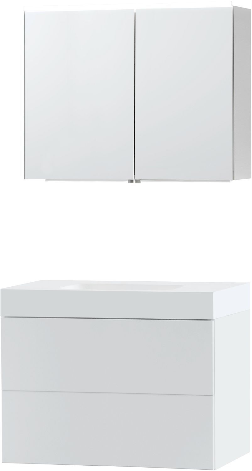 Meubel puro Solo wit 90 Solid puro spiegelkast