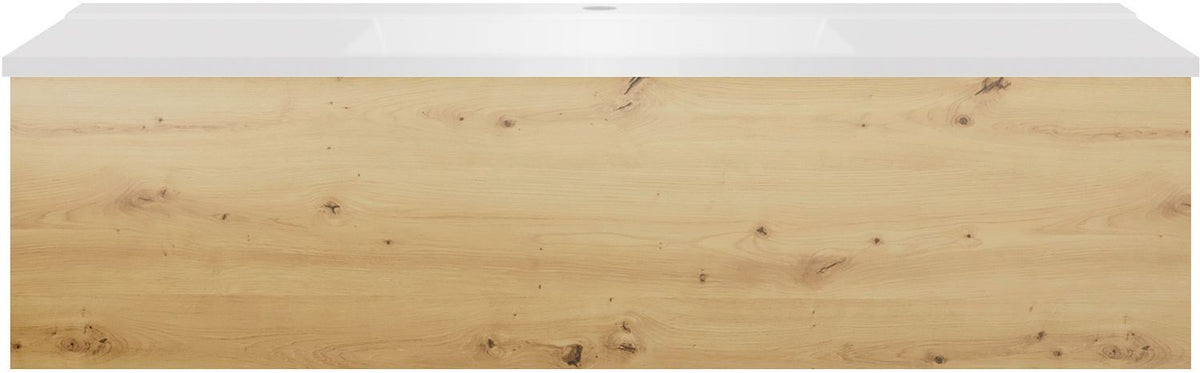 Onderbouw COFFEE 1 lade 120 eiken Decor urban+wastafel wit