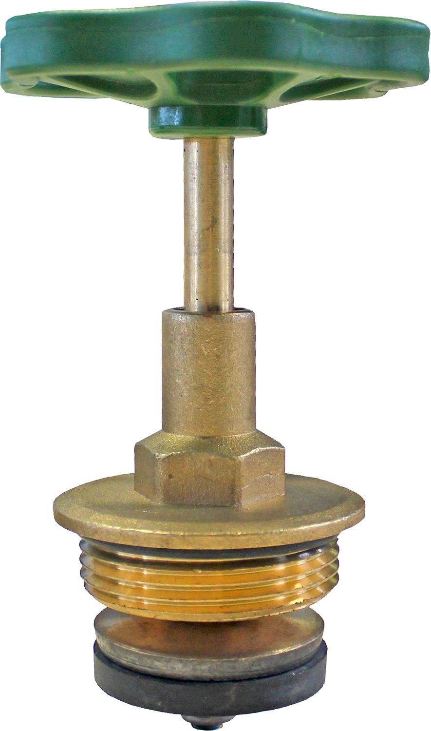 Koperen kraankop met wiel 5/4"