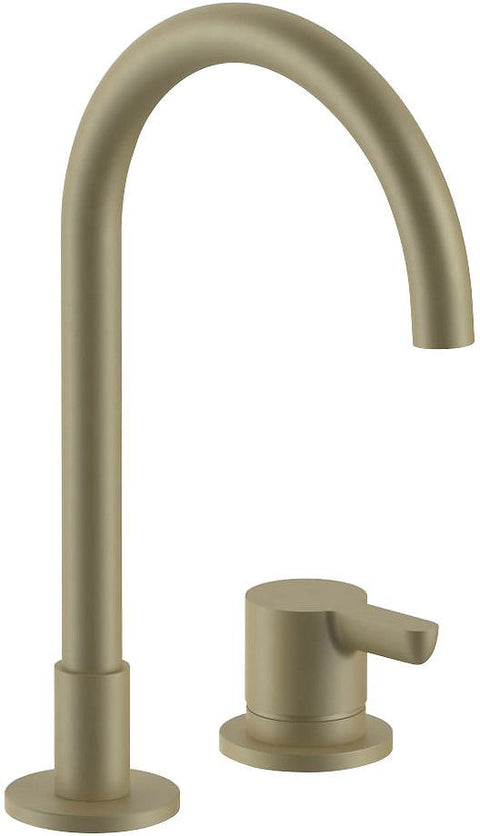 2 Gats mengkraan lavabo icona classic fantini zonder sluiting 160MM mat british gold pvd