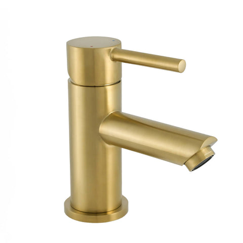 Aloni wastafelkraan éénhebelmengkraan goud geborsteld koud-/warmwater, wastafelkranen — SKU MB-17990-21517, EAN 5404024114456
