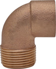 Messing elleboog 22MM - 3/4"M