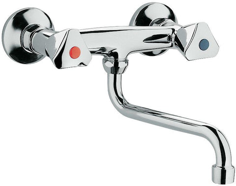 2GREEPS Mengkraan muur laguna bek onder 16CM chroom, verwerkingsartikelen — SKU DESCO-52634