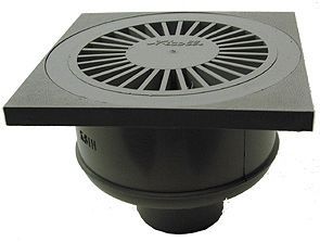 PVC KLOKPUT MET DEKSEL 15-15CM- 63MM ONDER.