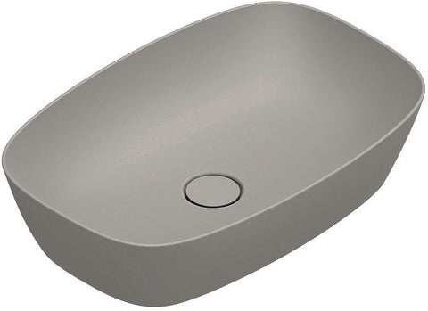 Opbouwlavabo alvea catalano cataglaze+ 60X40 H14 zonder overloop tortora satinato