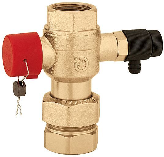 Caleffi Box 8*EXPANSIEVATKOPPELING met aftap 3/4
