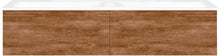 ONDERBOUW COFFEE 2 LADES 140 DUO TEAKHOUT DECOR KANEEL +DUBBELE WASTAFEL PORSELEIN ZND.KRAANGAT WIT